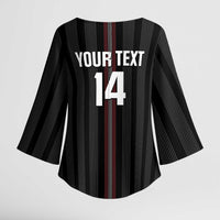 Custom Austria Football Kimono Sleeve Blouse 2026 Go Das Team Striped Style - Wonder Print Shop