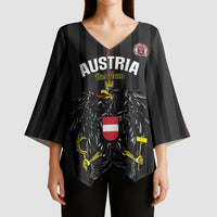 Custom Austria Football Kimono Sleeve Blouse 2026 Go Das Team Striped Style - Wonder Print Shop