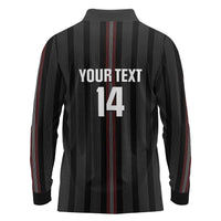 Custom Austria Football Long Sleeve Polo Shirt 2026 Go Das Team Striped Style - Wonder Print Shop