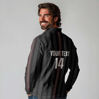 Custom Austria Football Long Sleeve Polo Shirt 2026 Go Das Team Striped Style - Wonder Print Shop