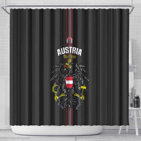 Austria Football Shower Curtain 2026 Go Das Team Striped Style - Wonder Print Shop