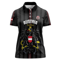Custom Austria Football Women Polo Shirt 2026 Go Das Team Striped Style - Wonder Print Shop