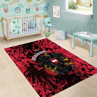Austria Football Area Rug 2026 Das Team Black Eagle - Wonder Print Shop