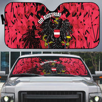 Austria Football Auto Sun Shade 2026 Das Team Black Eagle - Wonder Print Shop
