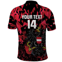 Custom Austria Football Polo Shirt 2026 Das Team Black Eagle - Wonder Print Shop