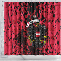 Austria Football Shower Curtain 2026 Das Team Black Eagle - Wonder Print Shop