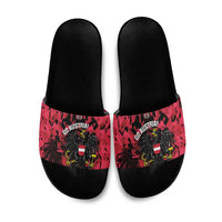 Austria Football Slide Sandals 2026 Das Team Black Eagle - Wonder Print Shop