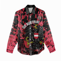 Custom Austria Football Women Casual Shirt 2026 Das Team Black Eagle - Wonder Print Shop