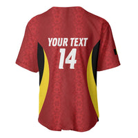 Custom Belgium Football Baseball Jersey 2026 Go De Rode Duivels - Wonder Print Shop