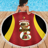 Belgium Football Beach Blanket 2026 Go De Rode Duivels - Wonder Print Shop