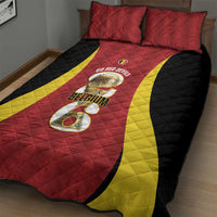Belgium Football Quilt Bed Set 2026 Go De Rode Duivels - Wonder Print Shop