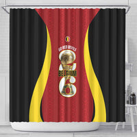 Belgium Football Shower Curtain 2026 Go De Rode Duivels - Wonder Print Shop