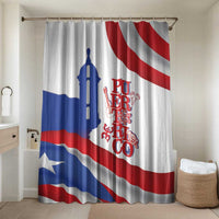 Puerto Rico Bathroom Set Puerto Rican Proud El Morro Flag Wave Style