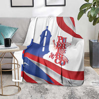 Puerto Rico Blanket Puerto Rican Proud El Morro Flag Wave Style