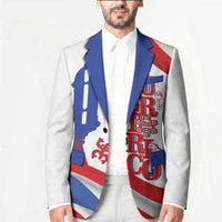 Puerto Rico Blazer Puerto Rican Proud El Morro Flag Wave Style