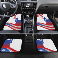 Puerto Rico Car Mats Puerto Rican Proud El Morro Flag Wave Style