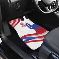 Puerto Rico Car Mats Puerto Rican Proud El Morro Flag Wave Style