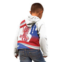 Puerto Rico Kid Hoodie Puerto Rican Proud El Morro Flag Wave Style