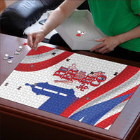 Puerto Rico Puzzle Puerto Rican Proud El Morro Flag Wave Style