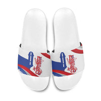 Puerto Rico Slide Sandals Puerto Rican Proud El Morro Flag Wave Style