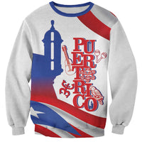 Puerto Rico Sweatshirt Puerto Rican Proud El Morro Flag Wave Style
