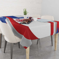 Puerto Rico Tablecloth Puerto Rican Proud El Morro Flag Wave Style