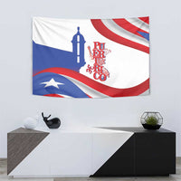 Puerto Rico Tapestry Puerto Rican Proud El Morro Flag Wave Style