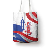 Puerto Rico Tote Bag Puerto Rican Proud El Morro Flag Wave Style