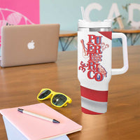 Puerto Rico Tumbler With Handle Puerto Rican Proud El Morro Flag Wave Style