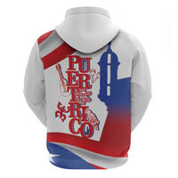 Puerto Rico Zip Hoodie Puerto Rican Proud El Morro Flag Wave Style