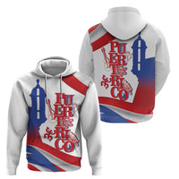 Puerto Rico Zip Hoodie Puerto Rican Proud El Morro Flag Wave Style