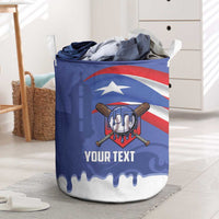 Puerto Rico 2026 Baseball Custom Laundry Basket Go Puerto Rican El Morro Drip Style
