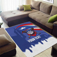Puerto Rico 2026 Baseball Custom Area Rug Go Puerto Rican El Morro Drip Style