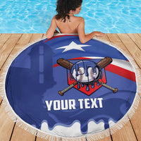 Puerto Rico 2026 Baseball Custom Beach Blanket Go Puerto Rican El Morro Drip Style