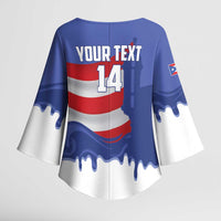 Puerto Rico 2026 Baseball Custom Kimono Sleeve Blouse Go Puerto Rican El Morro Drip Style