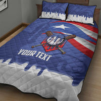 Puerto Rico 2026 Baseball Custom Quilt Bed Set Go Puerto Rican El Morro Drip Style
