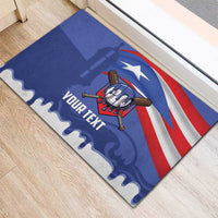 Puerto Rico 2026 Baseball Custom Rubber Doormat Go Puerto Rican El Morro Drip Style