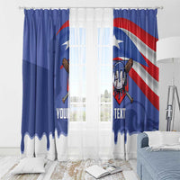 Puerto Rico 2026 Baseball Custom Window Curtain Go Puerto Rican El Morro Drip Style