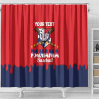 Panama 2026 Baseball Custom Shower Curtain Go Champions Drip Style