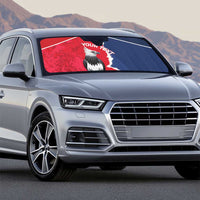 Panama 2026 Football Custom Auto Sun Shade Los Canaleros Harpy Eagle