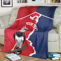 Panama 2026 Football Custom Blanket Los Canaleros Harpy Eagle