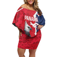 Panama 2026 Football Custom Off Shoulder Short Dress Los Canaleros Harpy Eagle