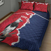 Panama 2026 Football Custom Quilt Bed Set Los Canaleros Harpy Eagle