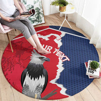 Panama 2026 Football Custom Round Carpet Los Canaleros Harpy Eagle