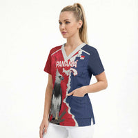 Panama 2026 Football Custom Scrub Top Los Canaleros Harpy Eagle