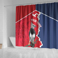 Panama 2026 Football Custom Shower Curtain Los Canaleros Harpy Eagle