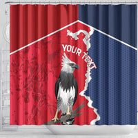 Panama 2026 Football Custom Shower Curtain Los Canaleros Harpy Eagle