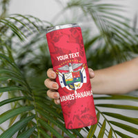 Panama 2026 Football Custom Skinny Tumbler Los Canaleros Harpy Eagle