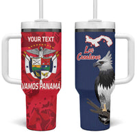 Panama 2026 Football Custom Tumbler With Handle Los Canaleros Harpy Eagle