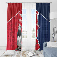 Panama 2026 Football Custom Window Curtain Los Canaleros Harpy Eagle